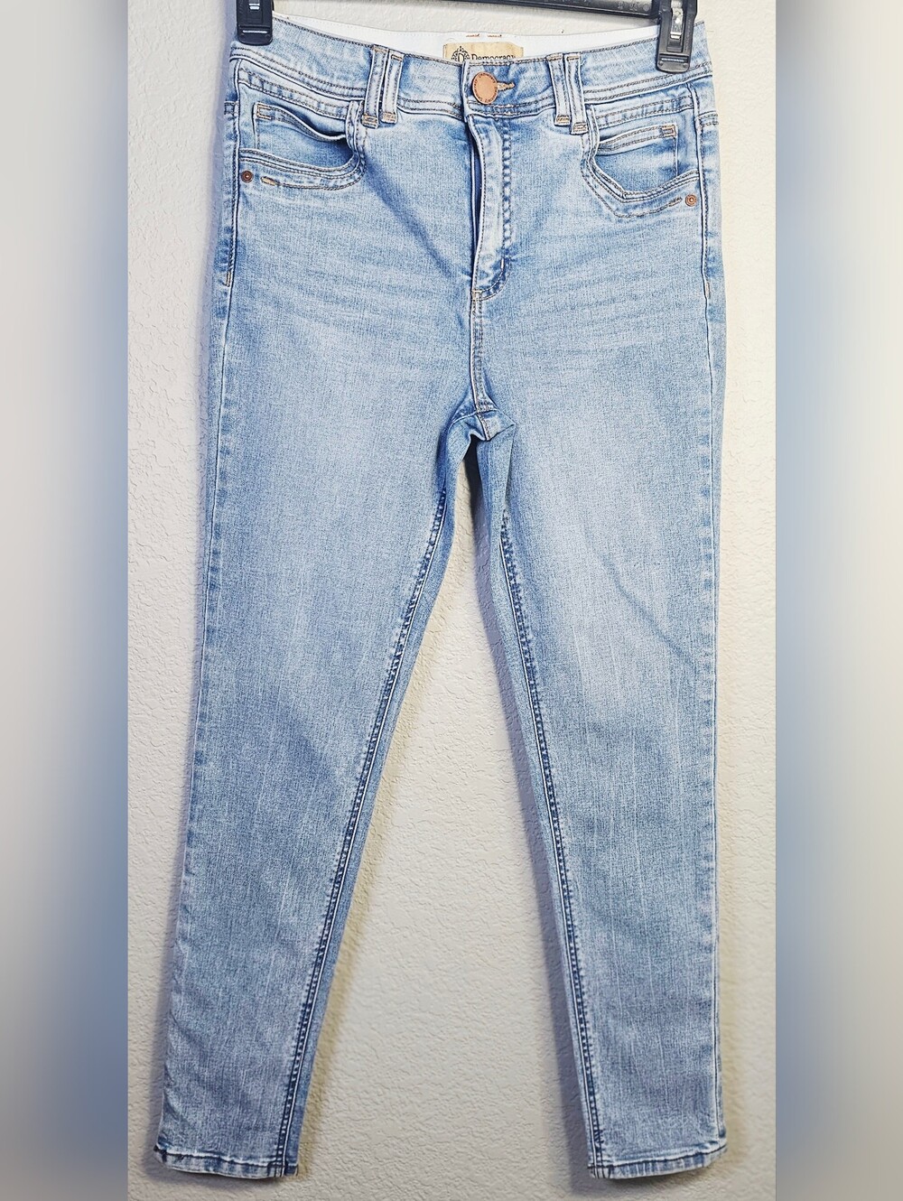 Democracy Ab Technology Jeans Size 6 Light Wash Skinny Stretch Denim